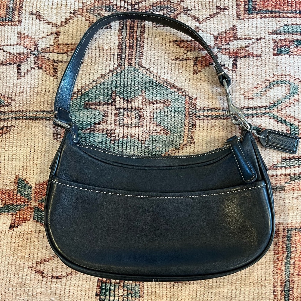 Coach black small handbag style 7593